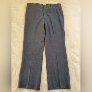 Vtg LL Bean Wool Trousers 36x39 Blue Mens Pants USA Made